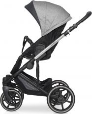 Детская коляска 2 в 1 Expander Exeo 05 Carbon (черная ткань – серая ткань)